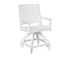 Berlin Gardens Mayhew Chat Swivel Counter Chair in White
