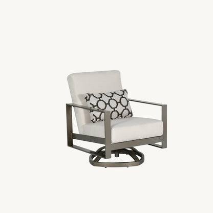 Castelle Park Place High Back Cushioned Lounge Swivel Rocker