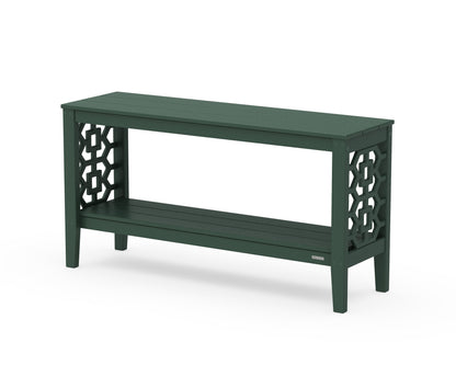 POLYWOOD Chinoiserie 56” Console Table in Green