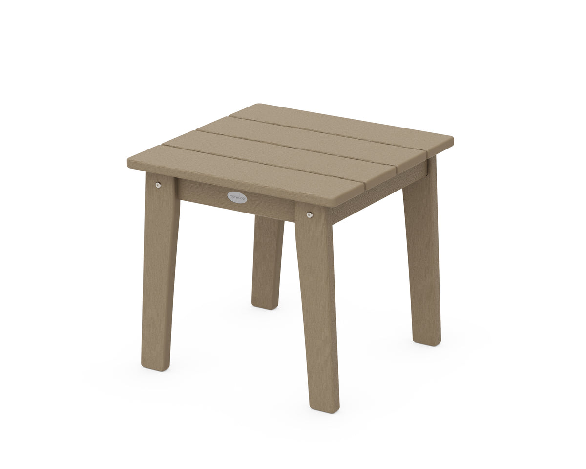 POLYWOOD Lakeside End Table in Vintage Sahara