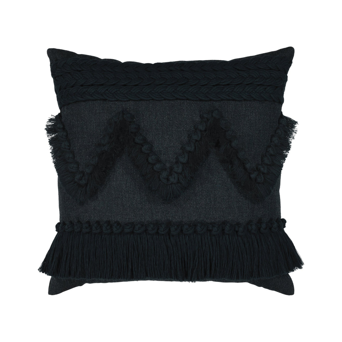 Elaine Smith Tavarua Indigo outdoor pillow, navy - view 2