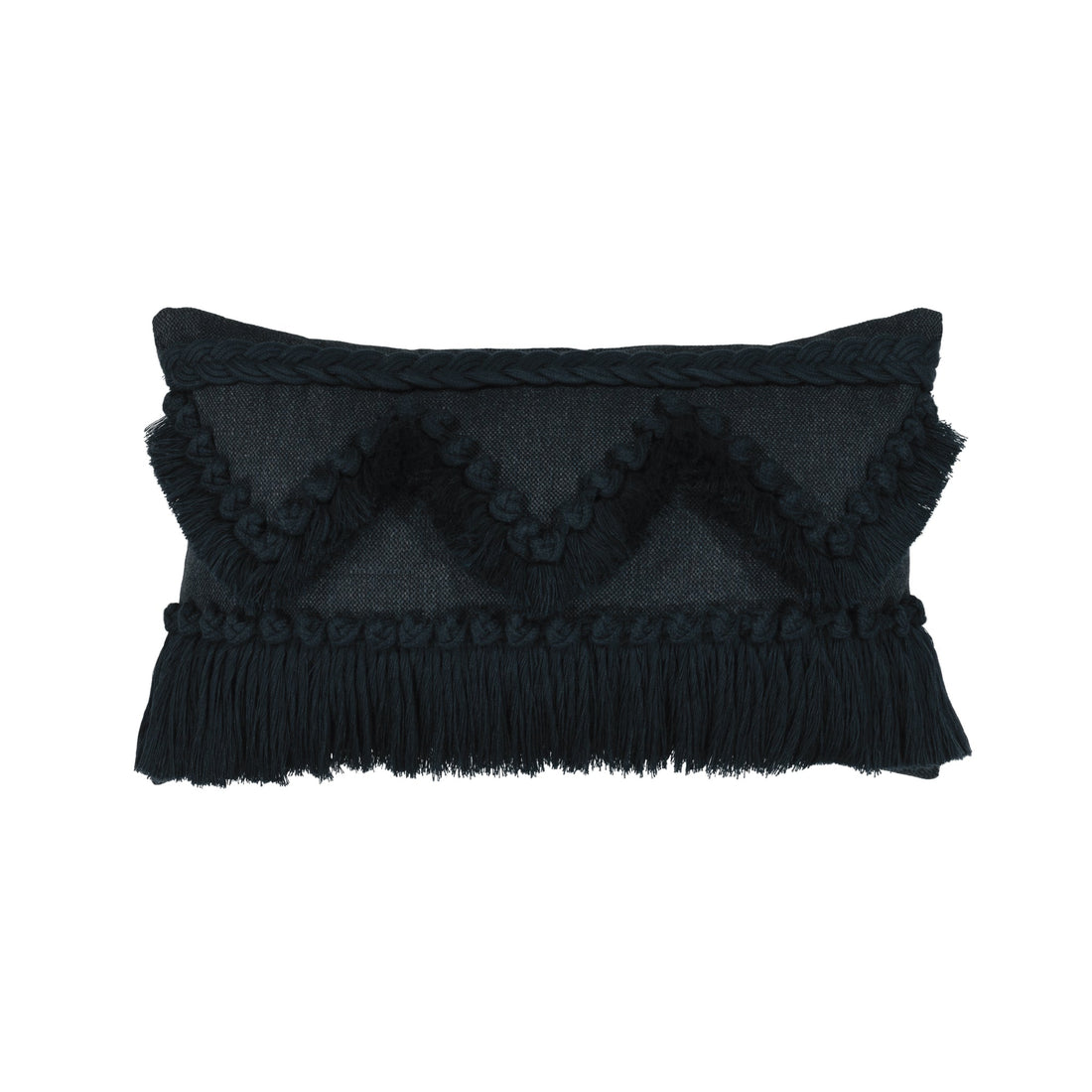Elaine Smith Tavarua Indigo outdoor pillow, navy