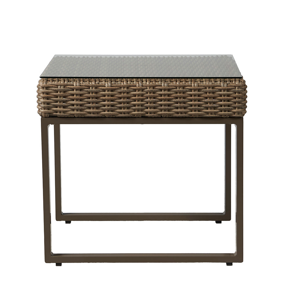 Lloyd Flanders Milan 25" Square End Table, lifestyle photo 1