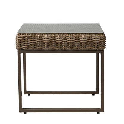 Lloyd Flanders Milan 25" Square End Table, lifestyle photo 1