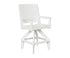 Berlin Gardens Mayhew Chat Swivel Bar Chair in White