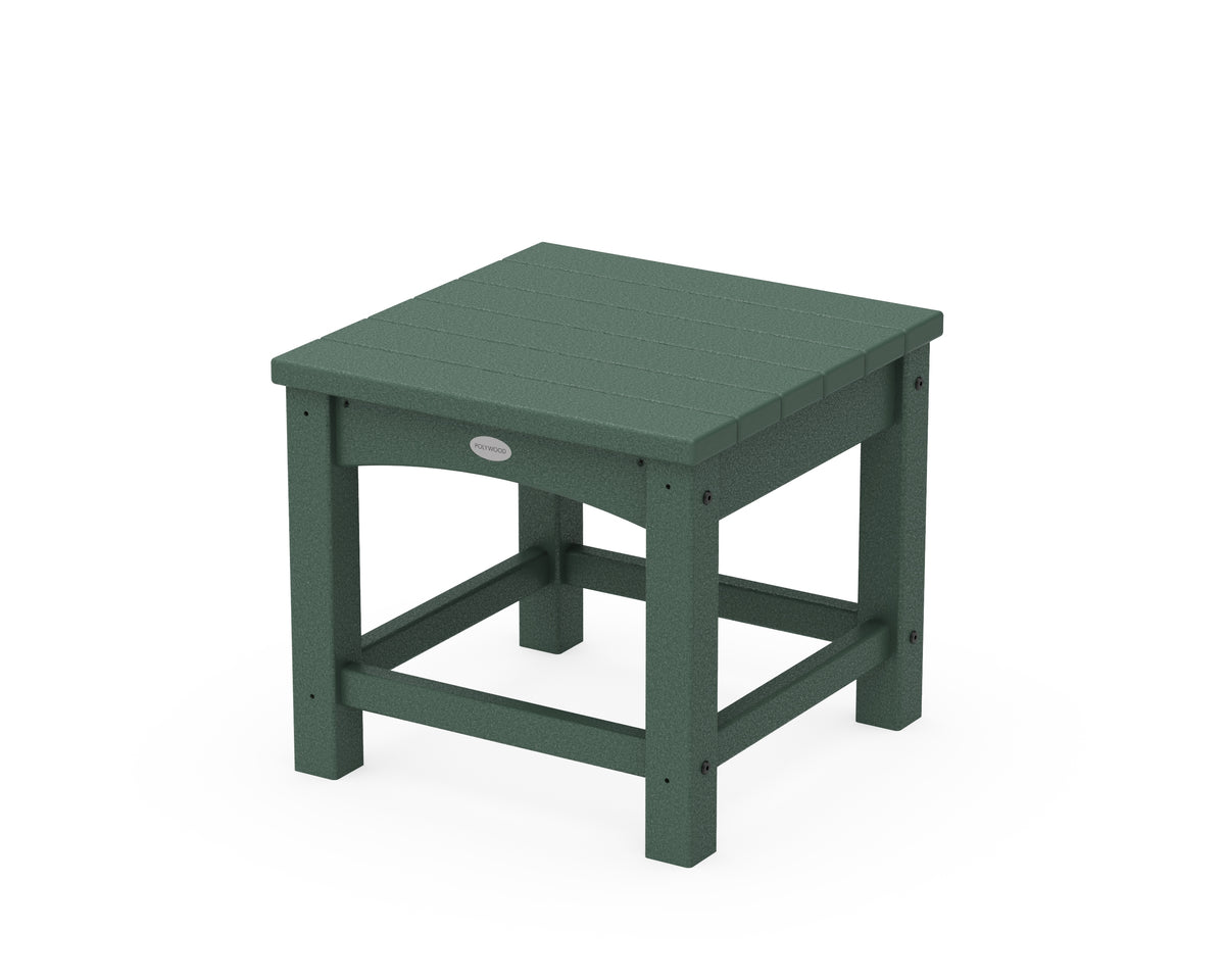 POLYWOOD Club 18" End Table in Green