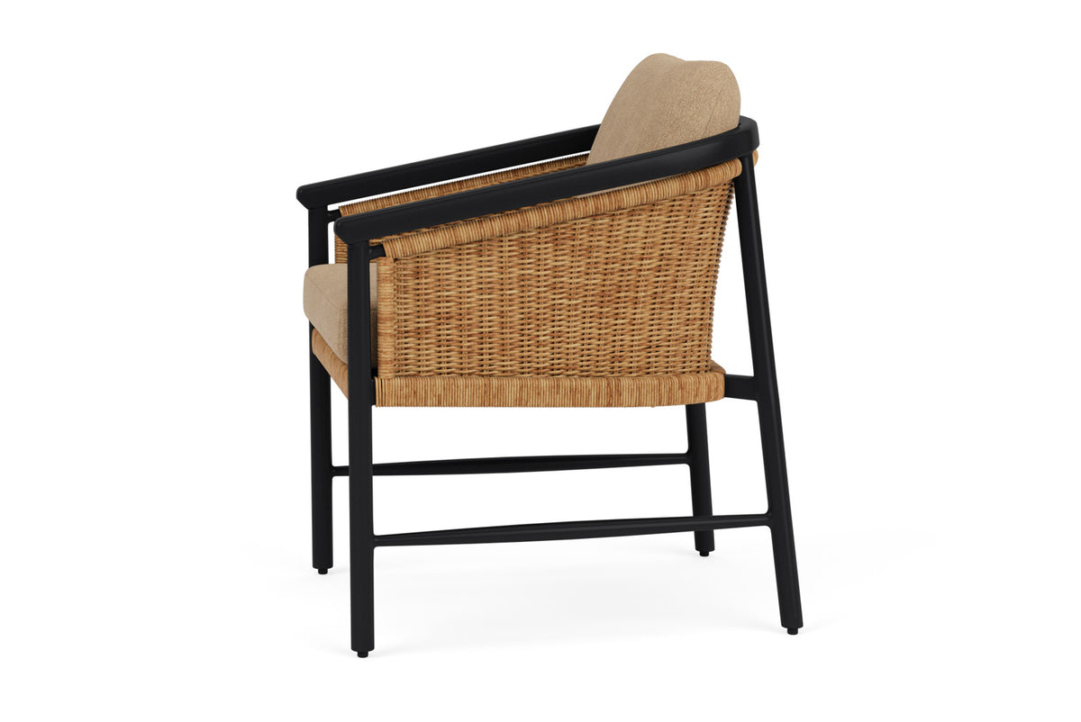 Lloyd Flanders Galloway Dining Armchair with Hayden Sand fabric, view 9