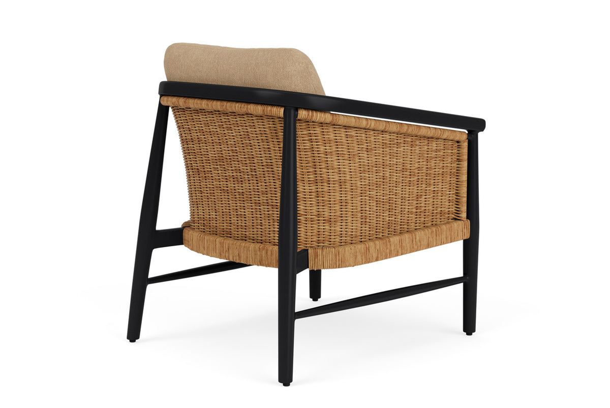 Lloyd Flanders Galloway Lounge Chair with Hayden Sand fabric, view 6