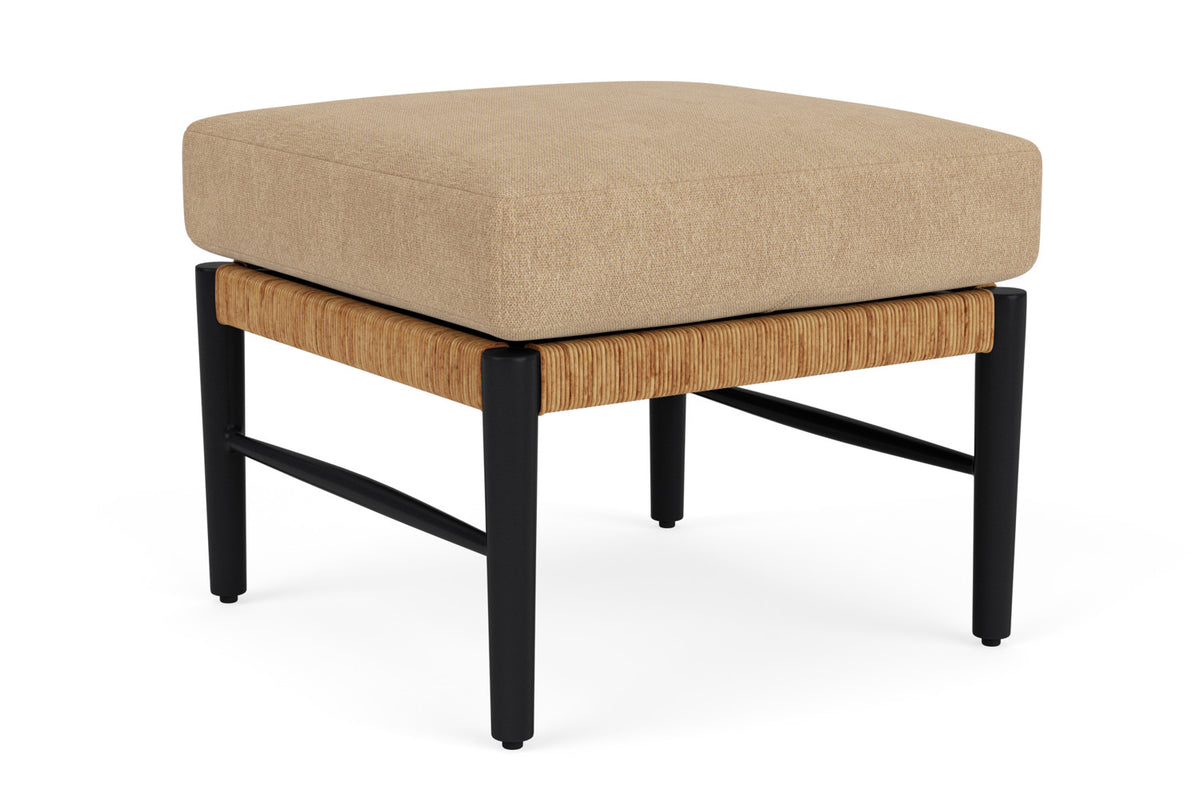 Lloyd Flanders Galloway Ottoman with Hayden Sand fabric, view 2