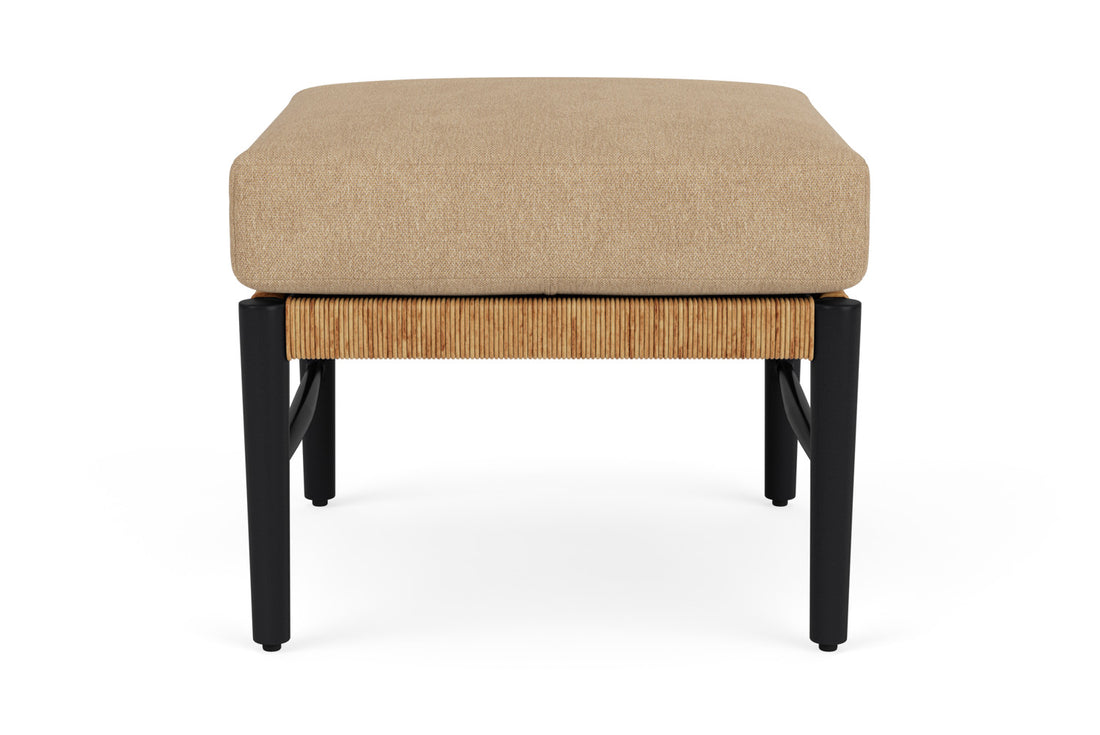 Lloyd Flanders Galloway Ottoman with Hayden Sand fabric