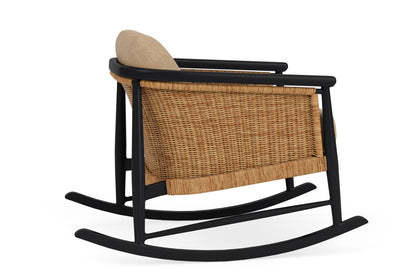 Lloyd Flanders Galloway Lounge Rocker with Hayden Sand fabric, view 5