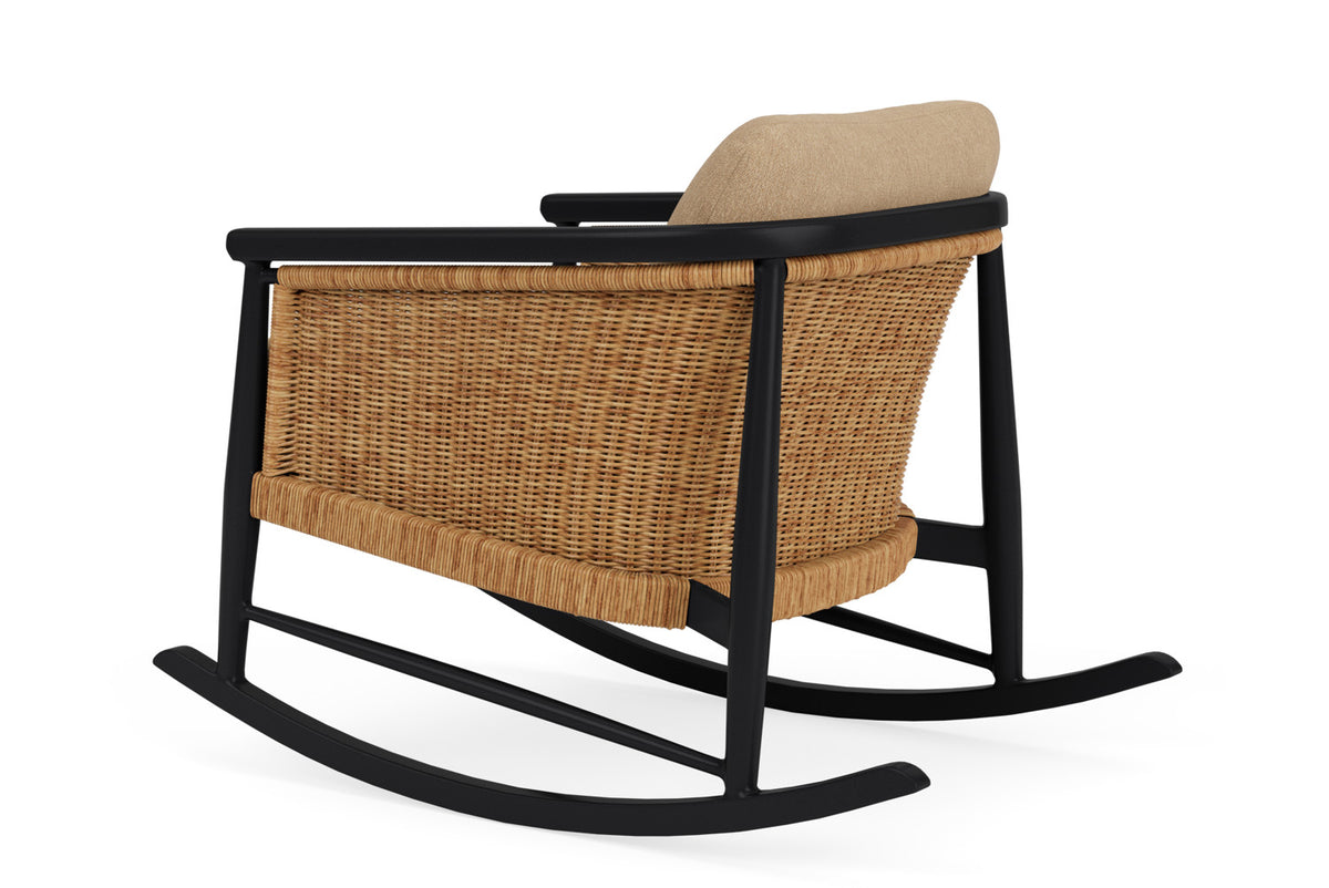 Lloyd Flanders Galloway Lounge Rocker with Hayden Sand fabric, view 8