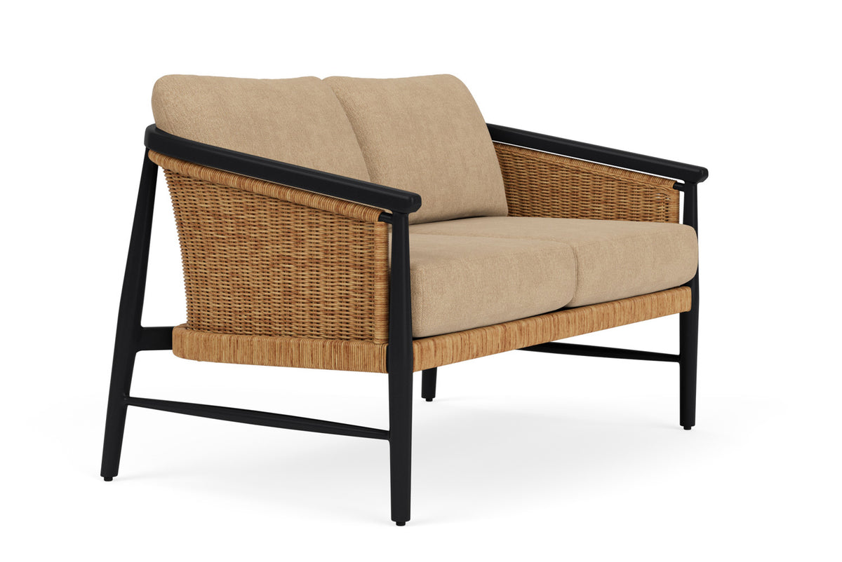 Lloyd Flanders Galloway Loveseat with Hayden Sand fabric, view 3