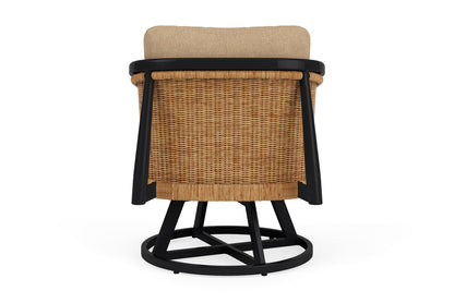 Lloyd Flanders Galloway Swivel Lounge Chair with Hayden Sand fabric, view 7