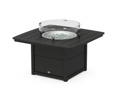 POLYWOOD Nautical 42" Fire Pit Table in Black