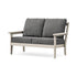 POLYWOOD Cottage Deep Seating Loveseat in Sand / Ash Charcoal