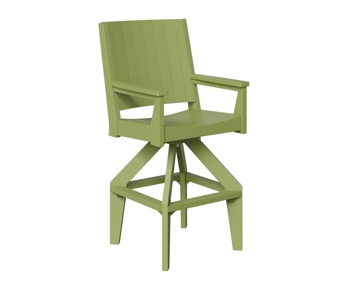 Berlin Gardens Mayhew Chat Swivel XT Chair in Kiwi Green