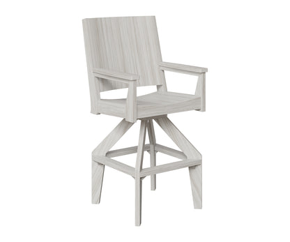 Berlin Gardens Mayhew Chat Swivel XT Chair in Seashell