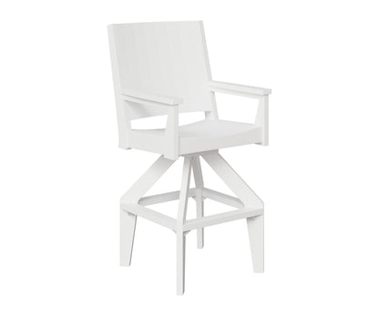 Berlin Gardens Mayhew Chat Swivel XT Chair in White
