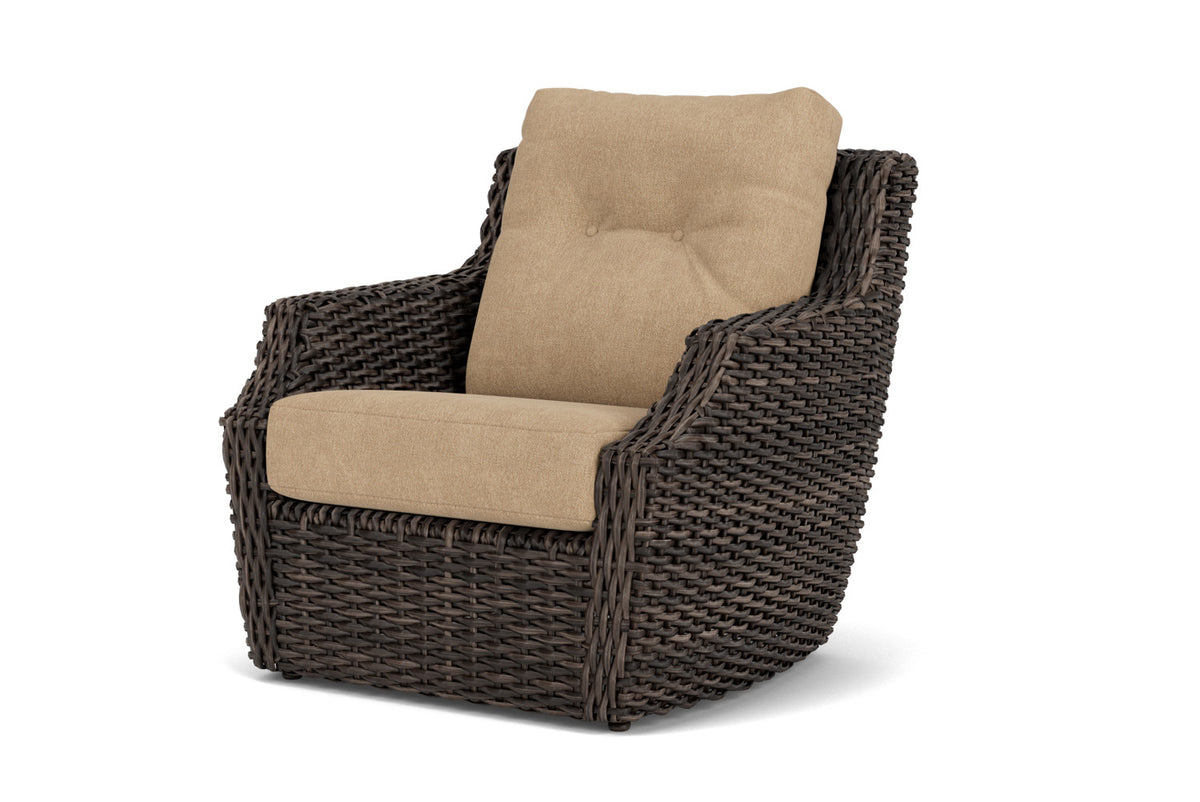 Lloyd Flanders Largo Lounge Chair with Hayden Sand fabric, view 10