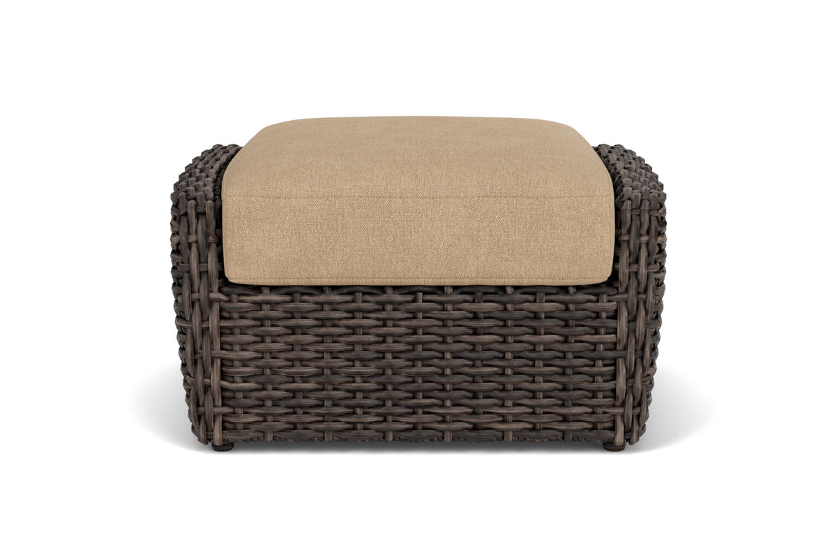 Lloyd Flanders Largo Ottoman with Hayden Sand fabric, view 7