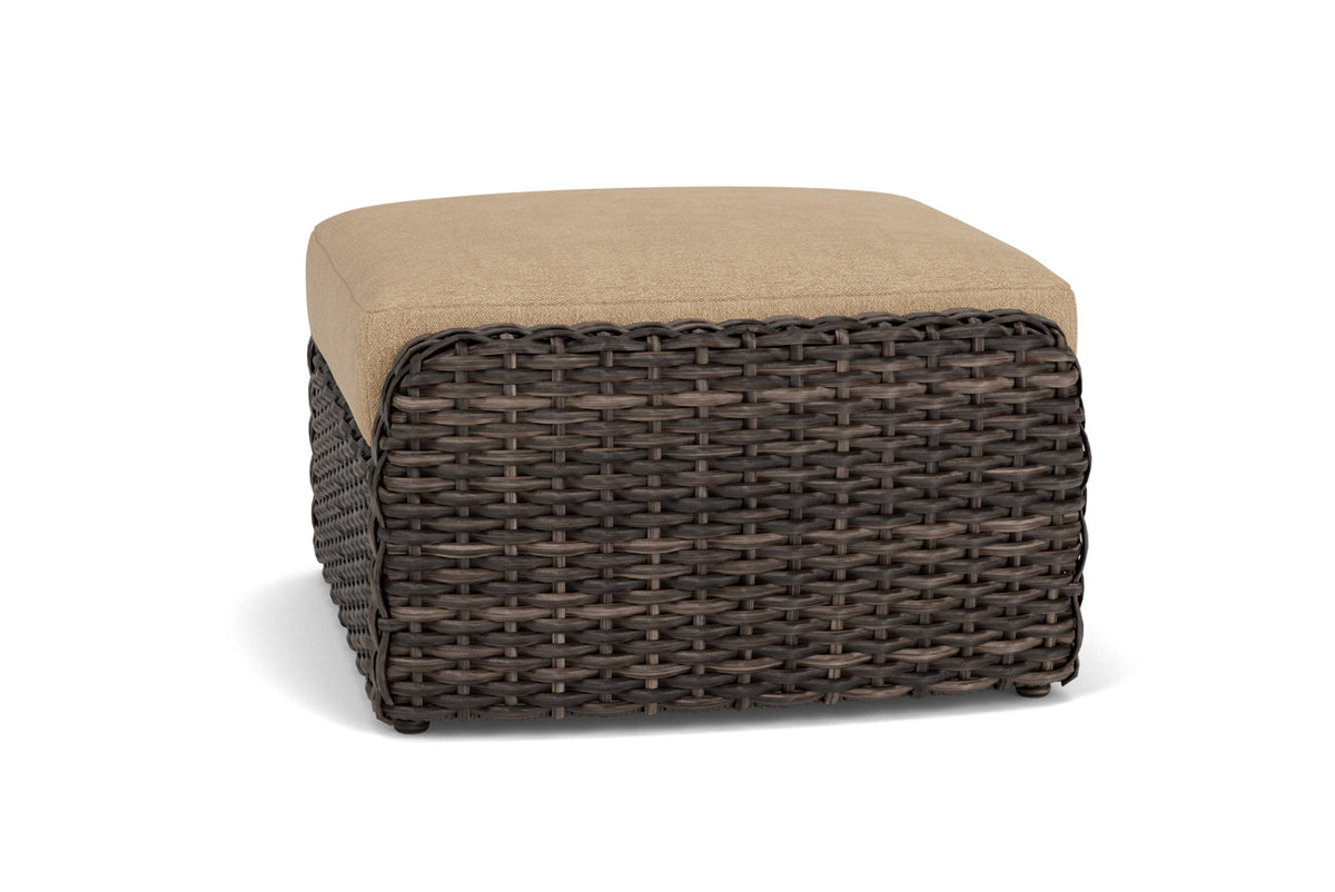 Lloyd Flanders Largo Ottoman with Hayden Sand fabric, view 5
