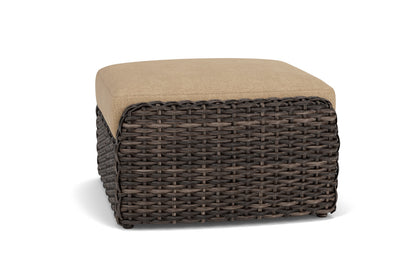 Lloyd Flanders Largo Ottoman with Hayden Sand fabric, view 5