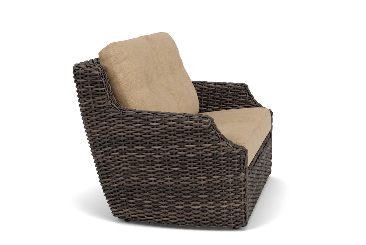 Lloyd Flanders Largo Loveseat with Hayden Sand fabric, view 4