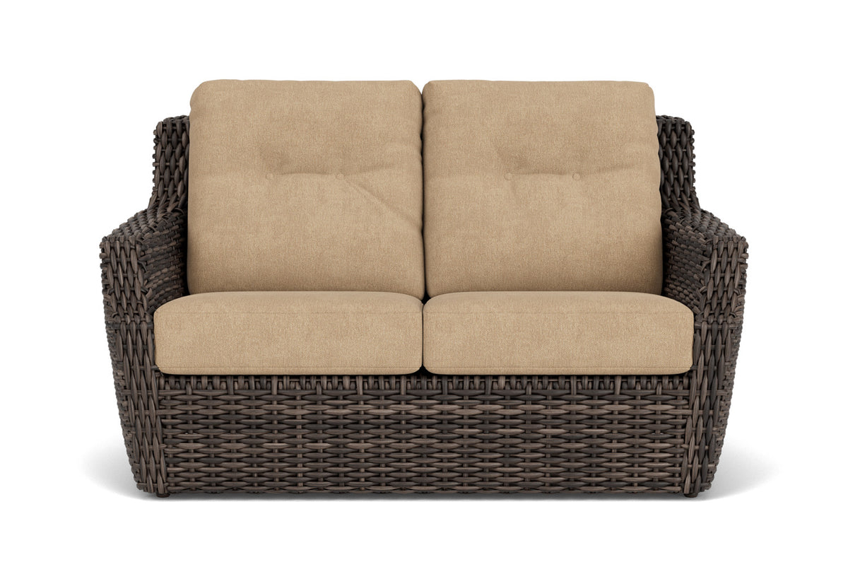 Lloyd Flanders Largo Conversation Set with Hayden Sand fabric