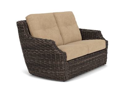 Lloyd Flanders Largo Loveseat with Hayden Sand fabric, view 3
