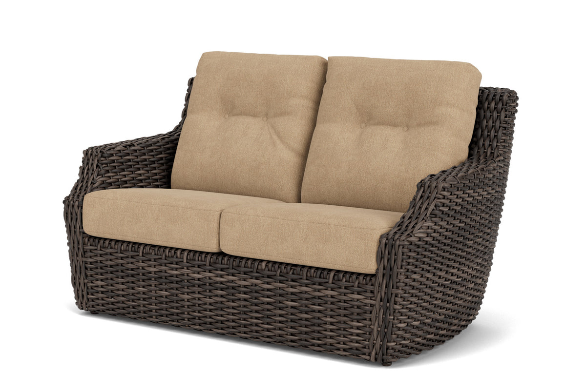 Lloyd Flanders Largo Loveseat with Hayden Sand fabric, view 10