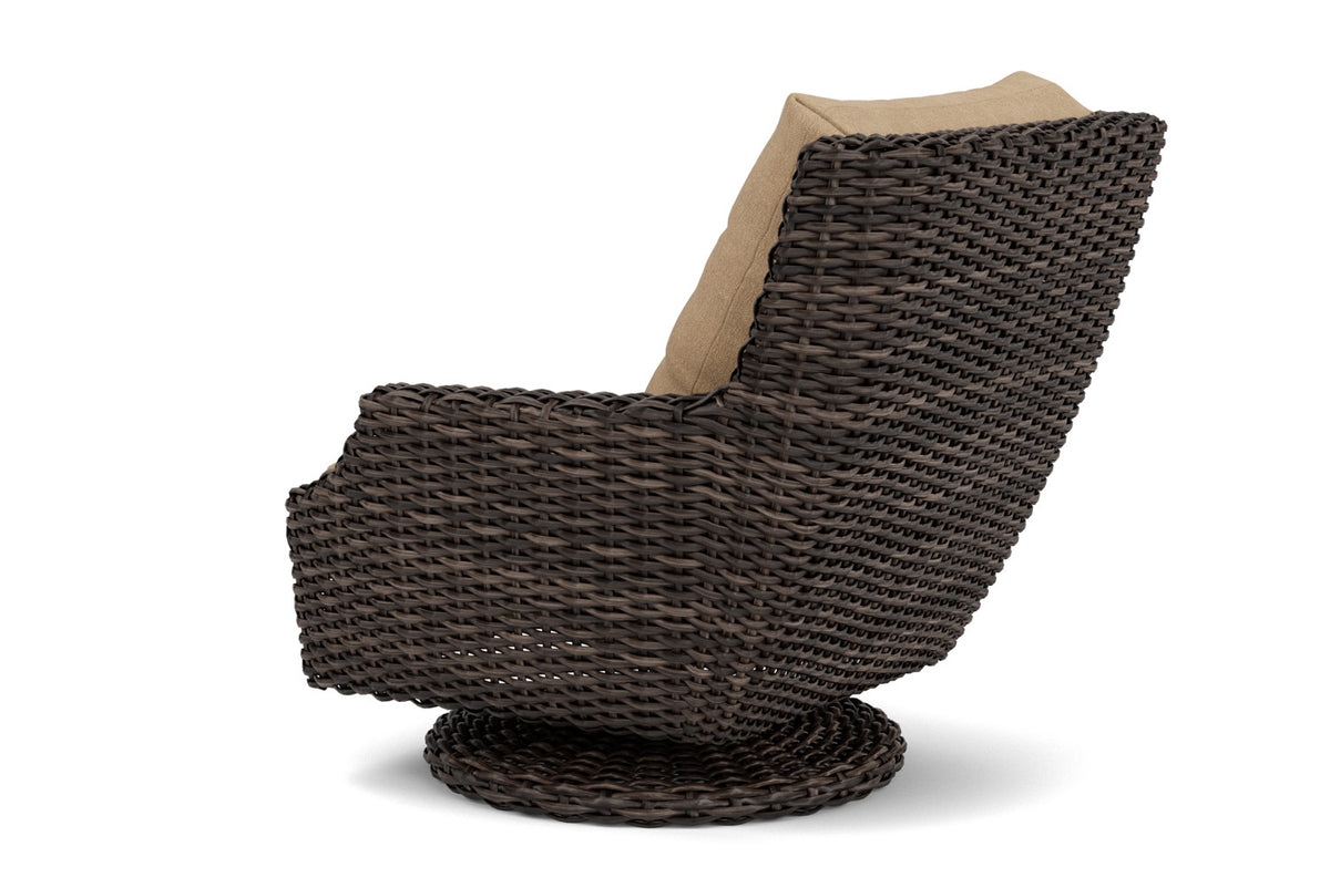 Lloyd Flanders Largo High Back Swivel Rocker with Hayden Sand fabric, view 8