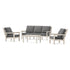 POLYWOOD Chippendale 4-Piece Deep Seating Set with Sofa in Sand