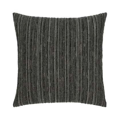 Elaine Smith Luxe Stripe Charcoal Outdoor Pillow