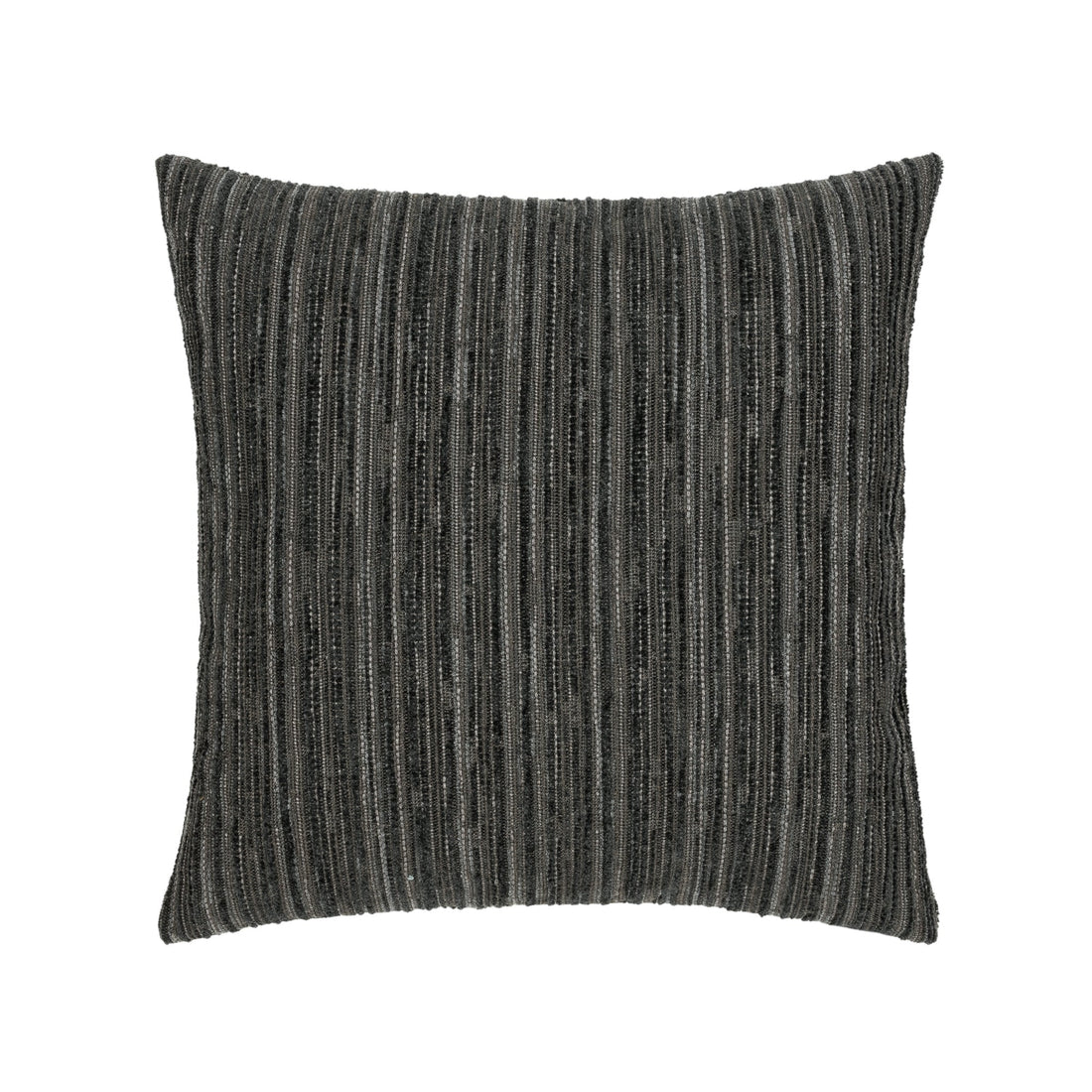 Elaine Smith Luxe Stripe Charcoal outdoor pillow, gray and charcoal - view 2