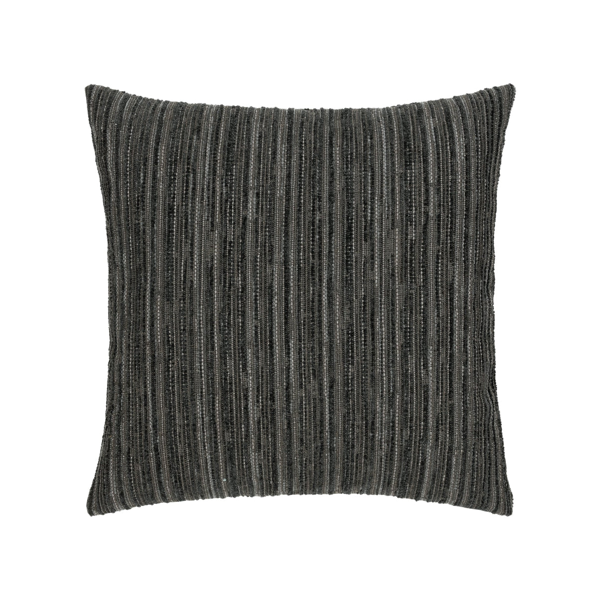 Elaine Smith Luxe Stripe Charcoal Outdoor Pillow