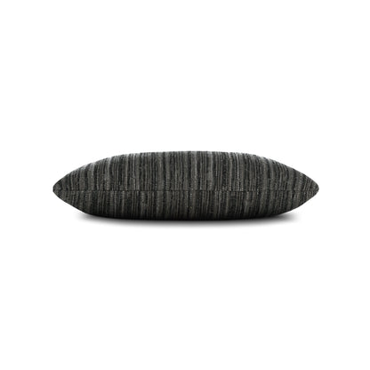 Elaine Smith Luxe Stripe Charcoal Outdoor Pillow