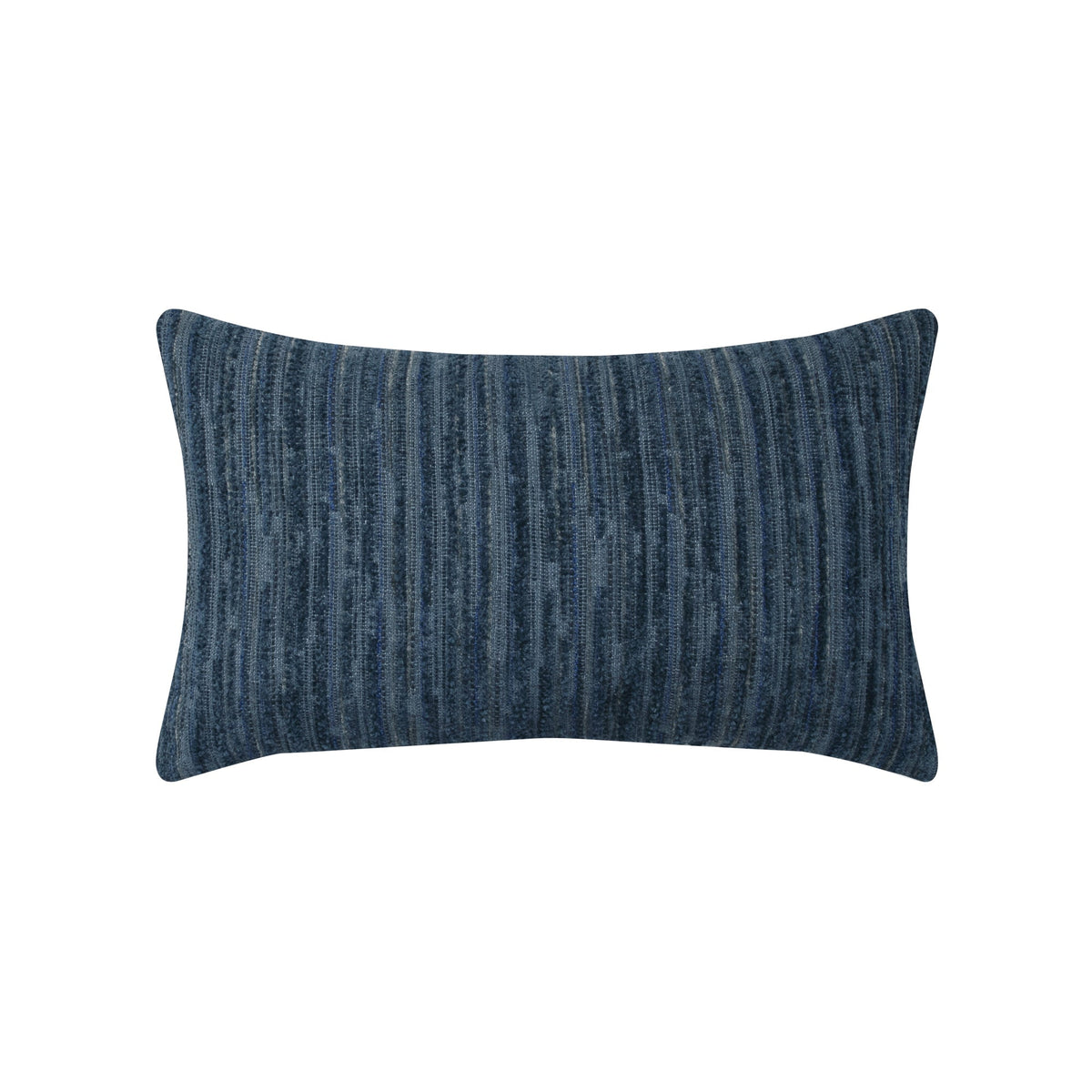 Elaine Smith Luxe Stripe Indigo Outdoor Pillow - front