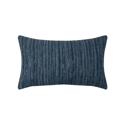 Elaine Smith Luxe Stripe Indigo Outdoor Pillow - front