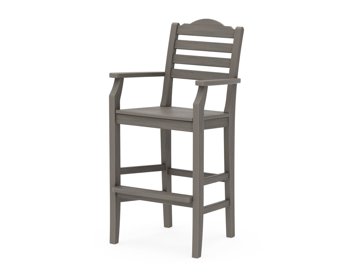 POLYWOOD Savannah Bar Arm Chair in Driftwood