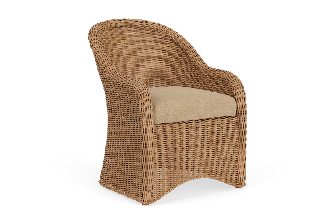 Lloyd Flanders Tobago Dining Armchair with Hayden Sand fabric, view 2