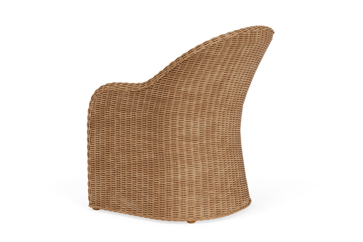 Lloyd Flanders Tobago Dining Armchair with Hayden Sand fabric, view 8