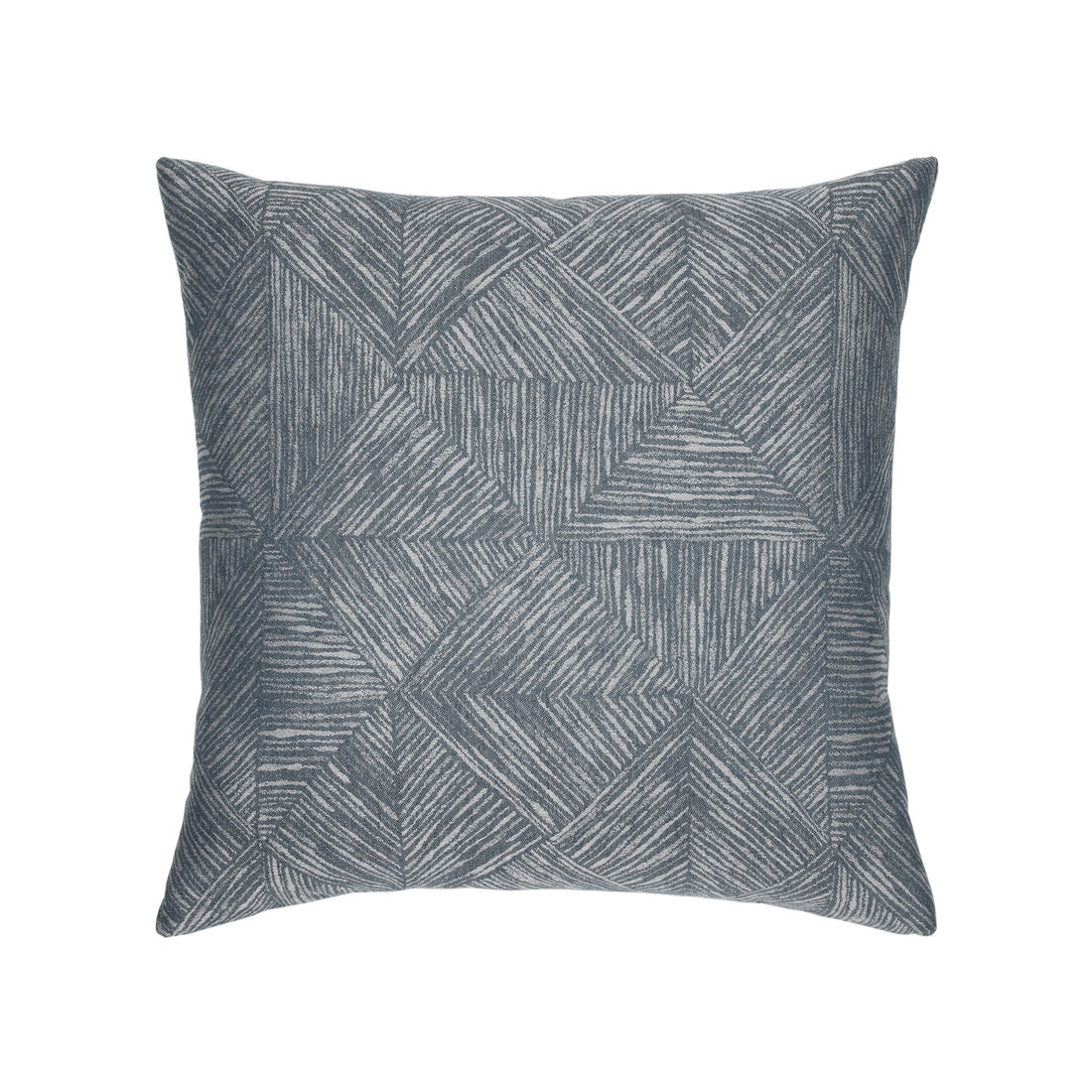 Elaine Smith Reimagine Denim outdoor pillow, blue - view 2