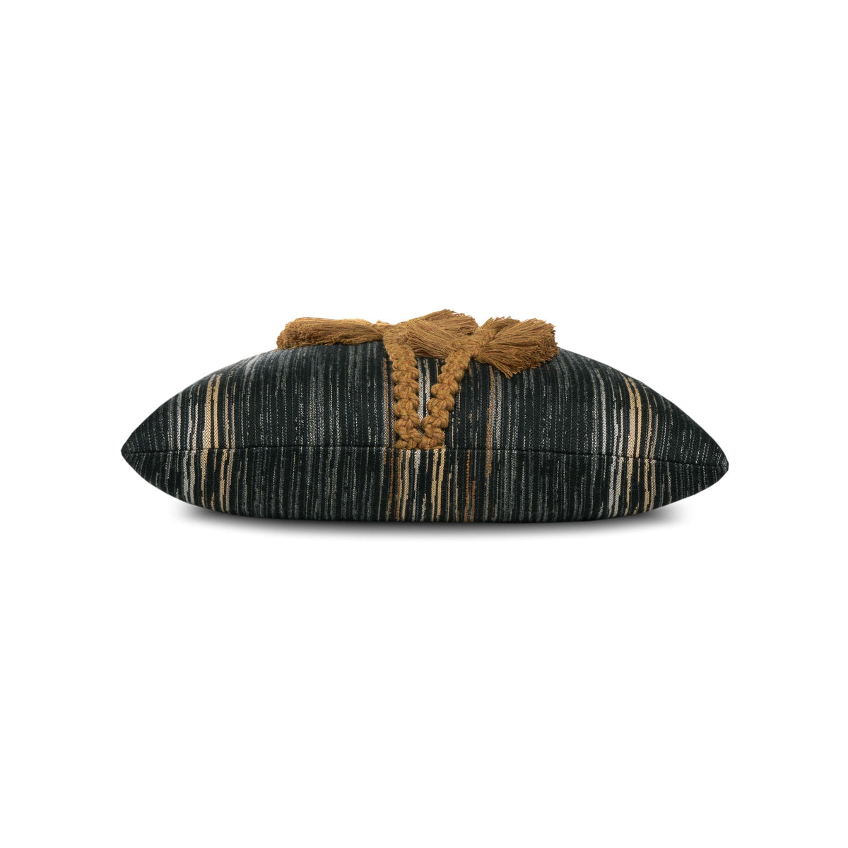 Elaine Smith Ingenuity Harvest outdoor pillow, gold and orange - view 9