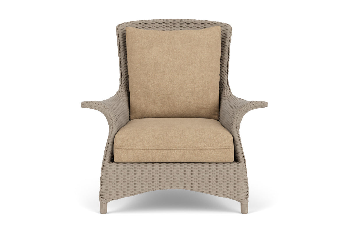 Lloyd Flanders Mandalay Lounge Chair in French Beige with Hayden Sand fabric