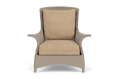Lloyd Flanders Mandalay Lounge Chair in French Beige with Hayden Sand fabric