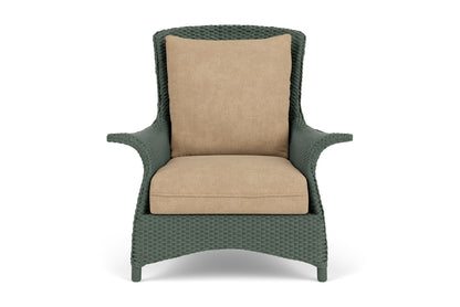 Lloyd Flanders Mandalay Lounge Chair in Spruce with Hayden Sand fabric
