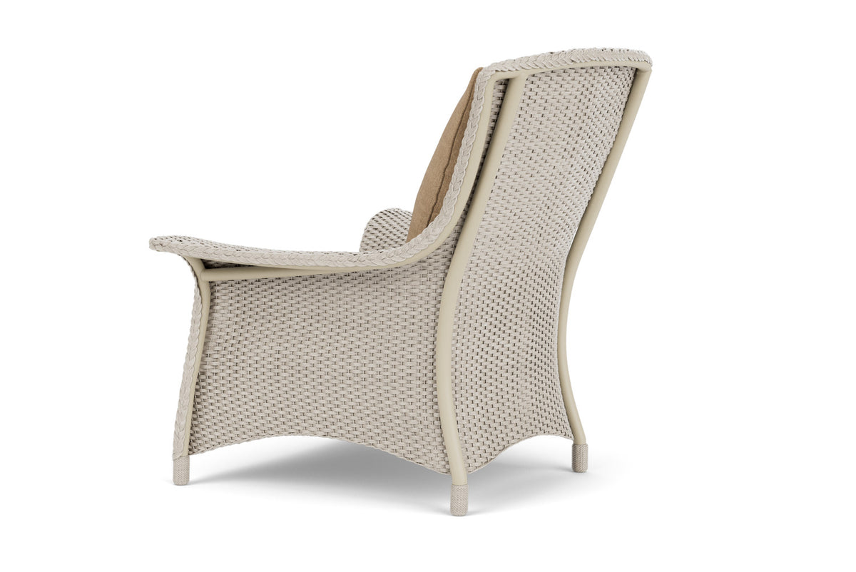 Lloyd Flanders Mandalay Lounge Chair in Linen with Hayden Sand fabric, view 8