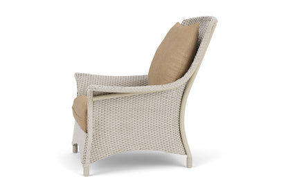 Lloyd Flanders Mandalay Lounge Chair in Linen with Hayden Sand fabric, view 9