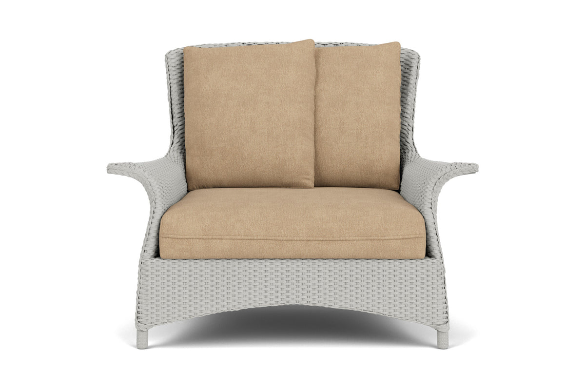 Lloyd Flanders Mandalay Chair and a Half in Platinum with Hayden Sand fabric